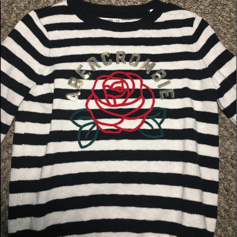 A black & white striped sweater.